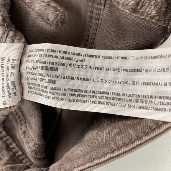 Abercrombie & Fitch Super Skinny High Rise Jeans Sz 00 Light Brown - Picture 5 of 10